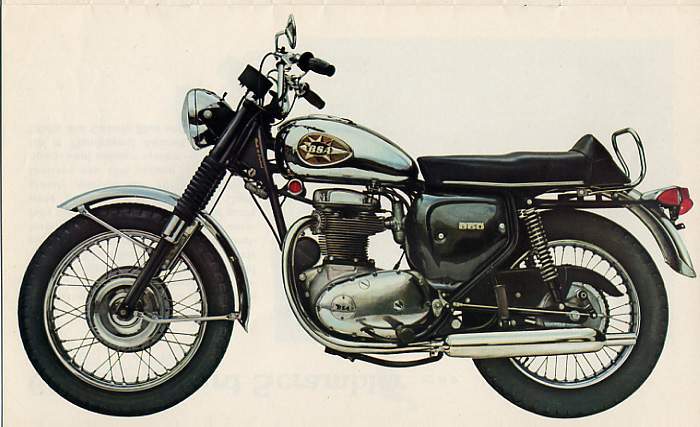 Мотоцикл BSA hunderbolt 1970 фото