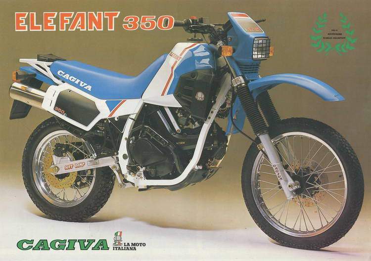 Мотоцикл Cagiva Elefant 350  1985