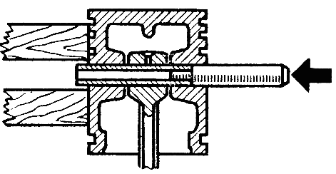Выпрессовка поршневого пальца без съемника