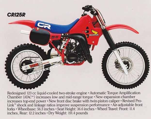 Мотоцикл Honda CR 125 R 1984