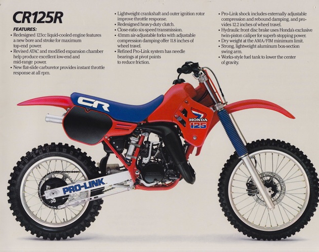 Мотоцикл Honda CR 125 R 1986