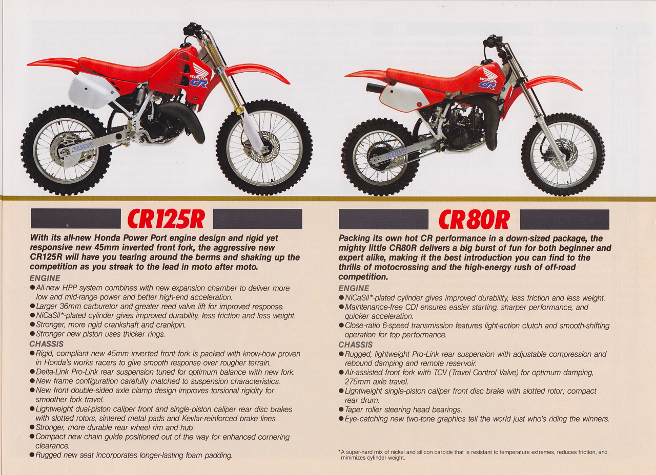 Мотоцикл Honda CR 125 R 1990