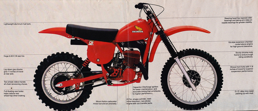 Мотоцикл Honda CR 250 R 1978