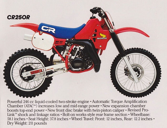 Мотоцикл Honda CR 250 R 1984