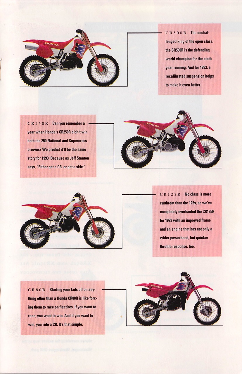 Мотоцикл Honda CR 250 R 1993