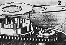 Приспособление для отвинчивания гайки малого барабана