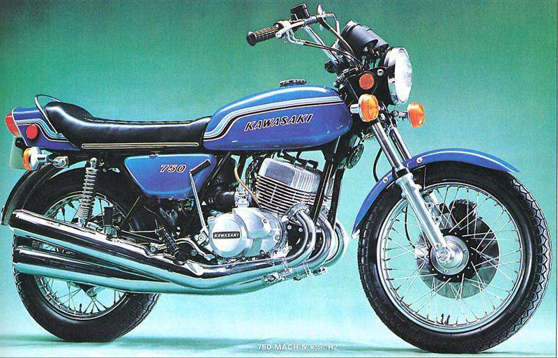 Мотоцикл Kawasaki H2 750 Mach IV 1972