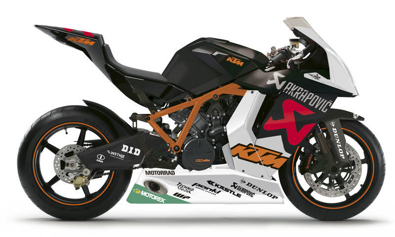 Мотоцикл KTM 1190 Akrapovic Replica IDM 2010