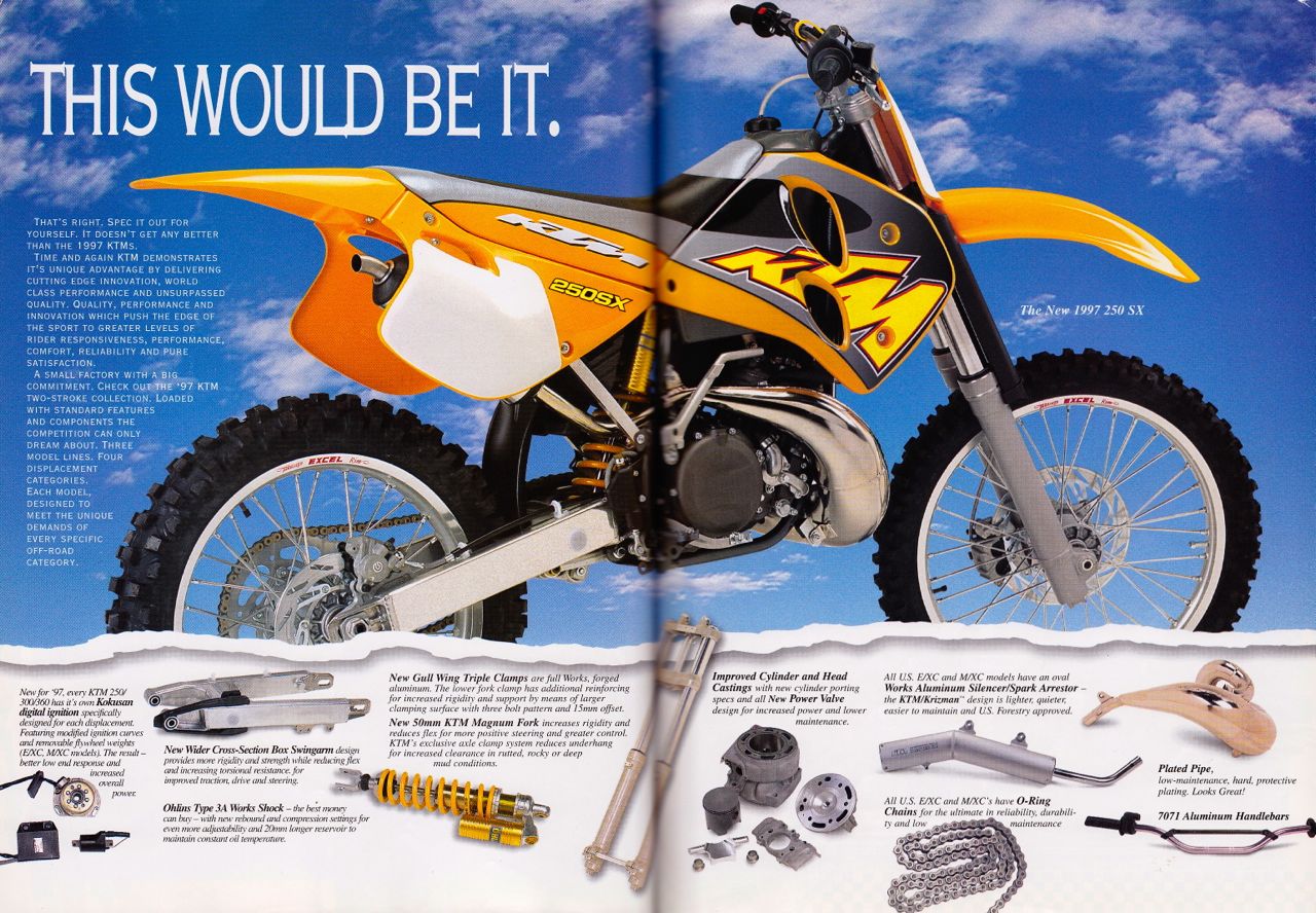 Мотоцикл KTM 250 SX 1997