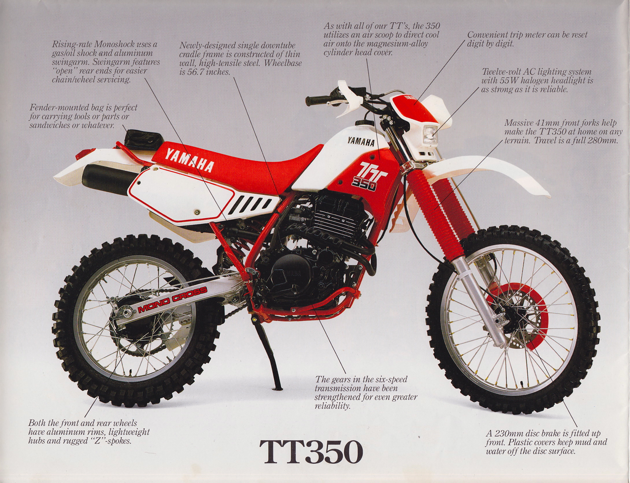 Мотоцикл Yamaha TT 350 1987